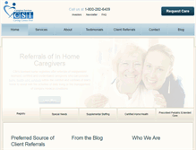 Tablet Screenshot of csicaregiver.com